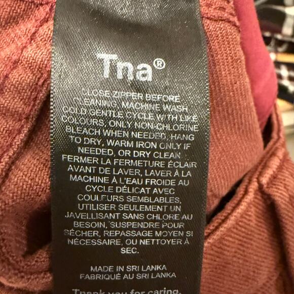 Aritzia TNA Womens Greenwich High Waisted Utility Carpenter Warm Umber Pants 0 - Picture 10 of 11